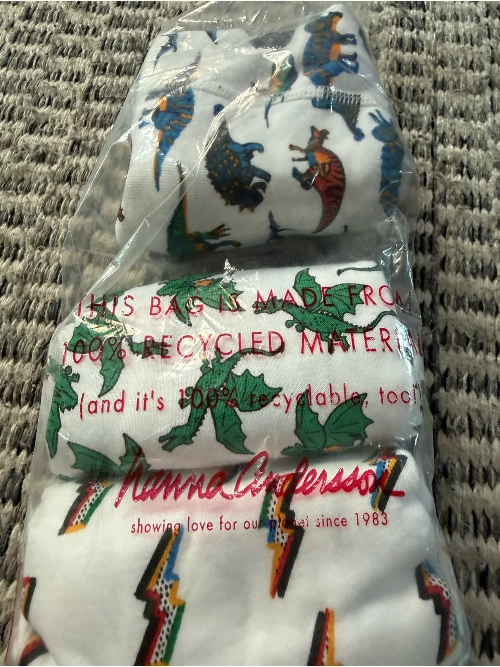 NWT Hanna Andersso Kids boys boxer Briefs size large